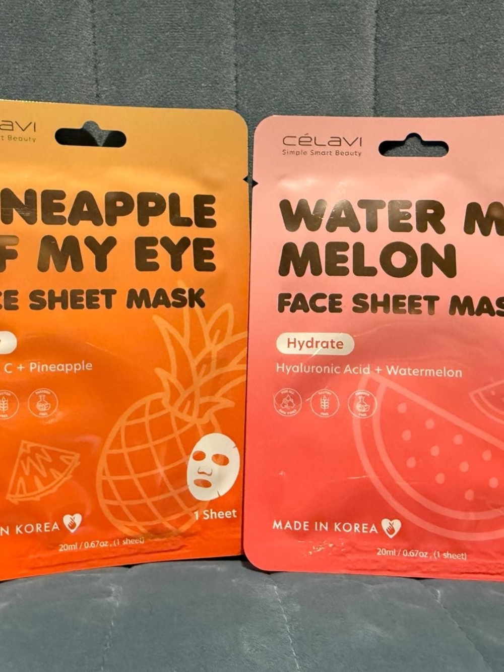 Célavi Hydrating Face Sheet Masks Bundle of 2